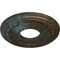 Ekena Millwork Jackson Ceiling Medallion (Canopies up to 7 3/8"), 12 1/4"OD x 4"ID x 1 1/8"P, Bronze Blue Patina CM12JABBS - alternate 6